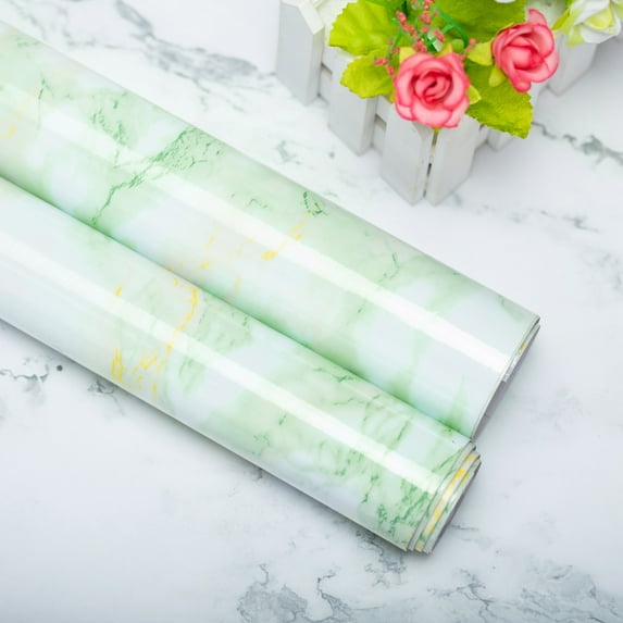 YouLoveIt Self Adhesive Marble Wallpaper, DIY Sticker Wall Paper Waterproof PVC Removable Stain-Resistant for Living Room Bathroom Kitchen Countertop, 23.6'' x 40''