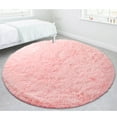 thumbnail image 1 of YouLoveIt Soft Round Area Rug Fluffy Circle Rug for Kids Girls Boys Room Indoor Plush Circular Nursery Rugs Cute Cozy Area Rugs Fluffy Shag Circular Rug, 8 colors, 1 of 8