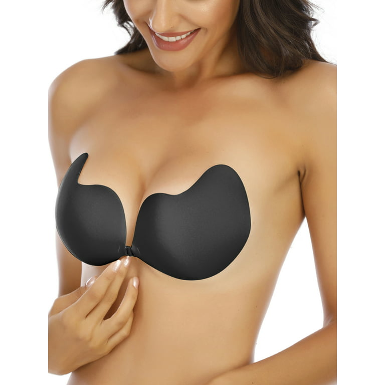 Adhesive Silicone Invisible Backless Push Up Bra 