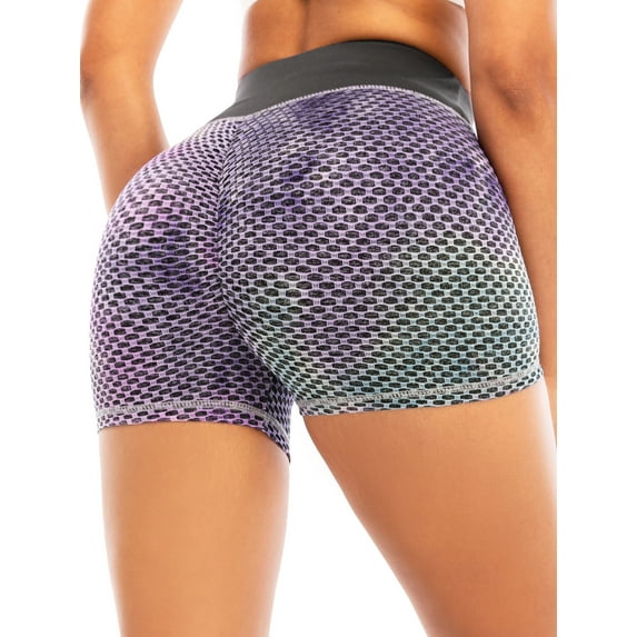 YouLoveIt Stretch Yoga Shorts Women High Waist Tummy Control Workout Running Yoga Shorts Athletic Bike Shorts Sports Shorts High Waist Activewear Bottoms Pants