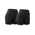 thumbnail image 1 of YouLoveIt Tummy Control Yoga Shorts for Women Athletic Running Yoga Shorts Mini Hot Pants Sport Leggings Butt Lifting Yoga Shorts Textured Ruched Running Shorts, 1/2 pack, 1 of 6