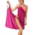 thumbnail image 1 of YouLoveIt Women Bikini Cover Up Spaghetti Strap Backless Sexy Beach Dress Bikini Wrap Swimwear Beach Cover Up Wear Bikini Cover Up Dress, 1 of 6