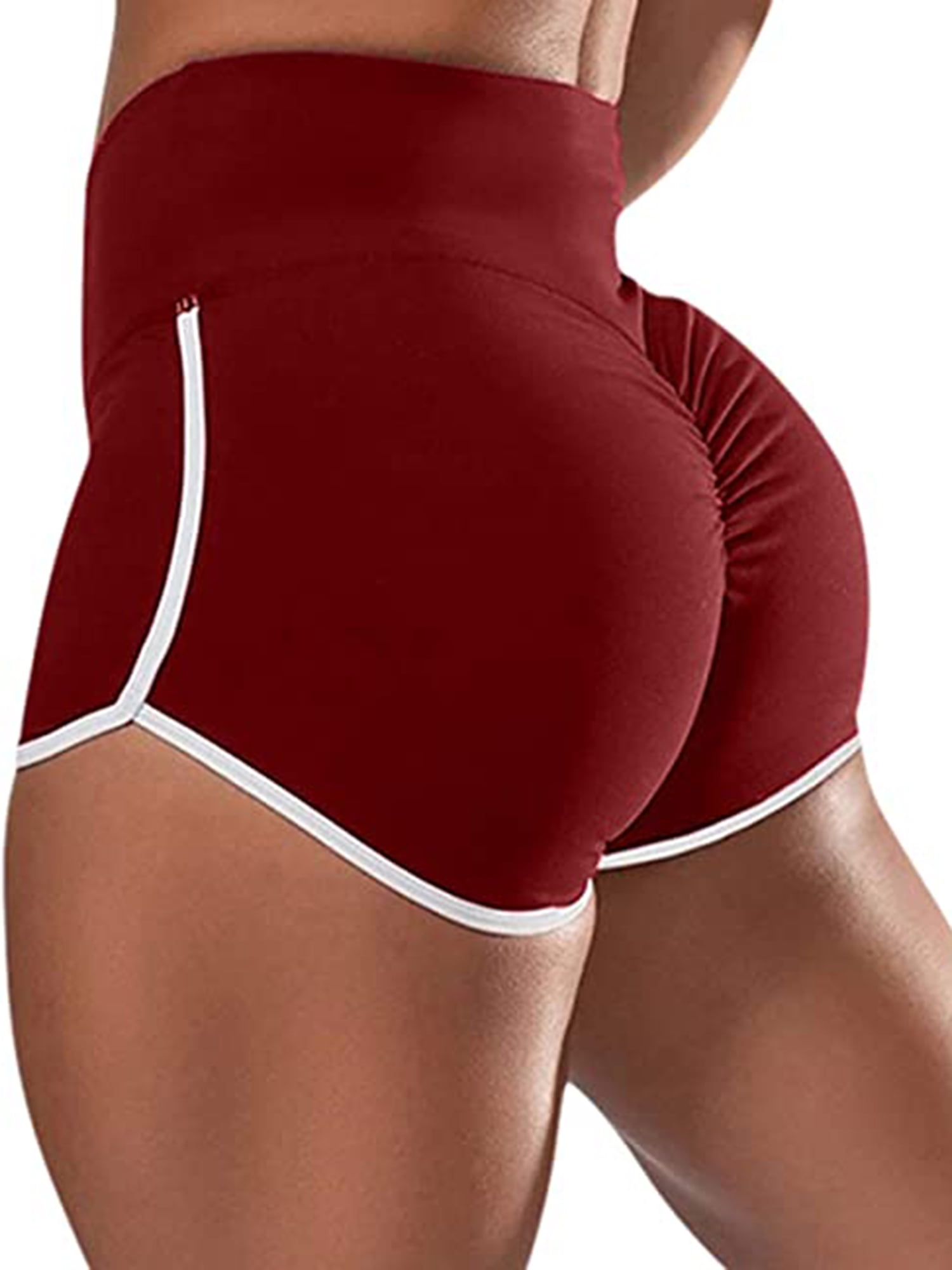 Butt Lifting Yoga Shorts Workout High Waist Tummy Control Push Up Yoga Shorts  Women High Waist Workout Sports Shorts