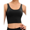 thumbnail image 1 of YouLoveIt Women Longline Cami Sports Bra Basic Crop Tank Tops Sleeveless Cami Tops Sport Top Removable Padded Fitness Workout Running Shirts Yoga Tank Top, 1 of 8