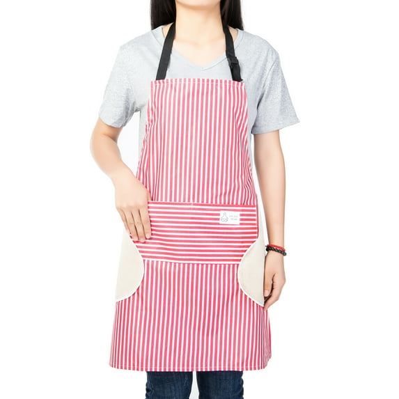YouLoveIt Women Men Kitchen Apron Adjustable Apron Chef Apron with Pocket, Comfy Cooking Chef Men Women for Cooking, Baking, BBQ, Restaurant, Gardening