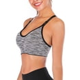 thumbnail image 1 of YouLoveIt Women Racerback Sports Bra Women's Sports Bras Wireless Bra Removable Padded Sports Bras for Women Yoga Bra Crop Tops, 1 of 6