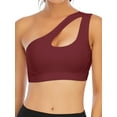 thumbnail image 1 of YouLoveIt Women Sports Bra One Shoulder Sports Bra Women Sexy Medium Support Sports Yoga Bras Comfy Stretch Sport Bra  Removable Padded Sports Bras, 1 of 8