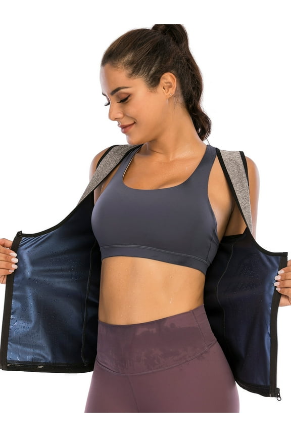 Women Waist Trainer Underbust Vest Slimming Sauna Vest Sauna Body Shaper Slimming Vest Tummy Control Body Shaper Shapewear Corset Sauna Vest Tank Top