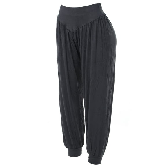 YouLoveIt Women Yoga Pants Elastic Waistband Wide Leg Long Pants Yoga Pilates Pants Loose Baggy Hippie Palazzo Yoga Harem Pants Women High Waist Casual Trousers Yoga Pants