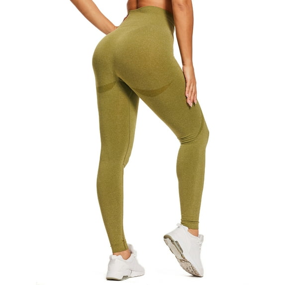 YouLoveIt Women Yoga Pants High Waist Workout Seamless Yoga Leggings Fitness Yoga Gym Workout Pants Slim Long Leggings Pants Trousers Butt Lift Tight
