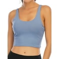 thumbnail image 1 of YouLoveIt Women Yoga Tops Yoga Vest Ring Sling Vest Active Wear Tops Vest Yoga Sleeveless Fitness Jogging Yoga Tank Top Women Padded Sports Bra, 1 of 7
