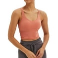 thumbnail image 1 of YouLoveIt Women Yoga Vest Padded Yoga Bra Women Cami Tank Tops Athletic Undershirt Sports Vest Running Vest Bra Seamless Yoga Bra Quick Dry Yoga Vest Top, 1 of 6