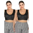 thumbnail image 1 of YouLoveIt Women's Plus Size Sports Bra Comfy Stretch Sport Bra Push Up Active Yoga Bras Workout Gym Activewear Removable Pads Large Bra Sports Bra Wirefree Bra, 1 of 7
