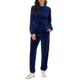thumbnail image 1 of YouLoveIt Women's Plus Size Velour Tracksuits Zip Up/Pullover Hoodie Jacket Coat Tracksuit Set Velour Tracksuit Sports Yoga Running Sport Sweatsuit Casual Activewear Hoodies Sweatshirt, 1 of 7