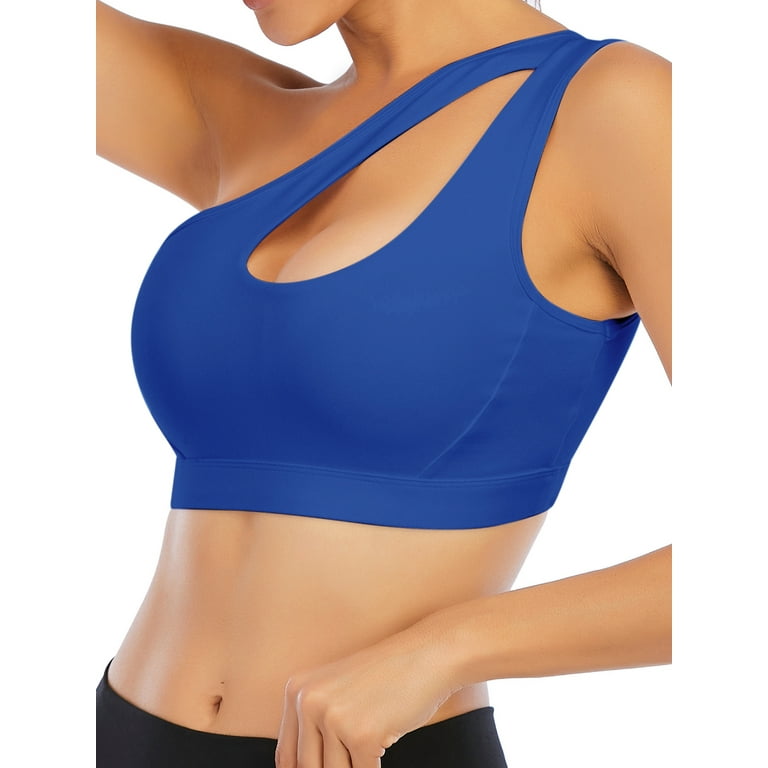 YouLoveIt Women's Seamless Sport Bra One Shoulder Sports Bra Women's  Workout Push Up Yoga Bra Sports Crop Tops Fitness Gym Vest Underwear  Workout Fitness Bra 