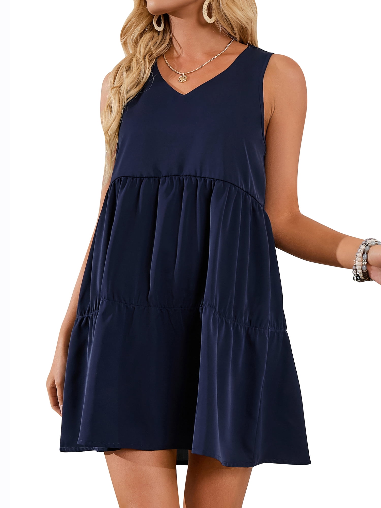 puff sleeve midi dress white Ivory Smocked Top 3/4 Sleeve Midi Dress
