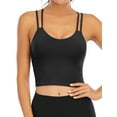 thumbnail image 1 of YouLoveIt Women's Sports Bra Stretch Cami Tank Top Padded Wireless Cross Back Yoga Bra Yoga Vest Seamless Short Camisoles Women Tank Top Cami Sport Yoga Bras, 1 of 8