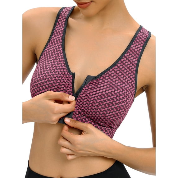 YouLoveIt Women's Sports Bra Stretch Lace Padded Up Yoga Sports Bra Ladies Sexy Lace Tank Tops Sports Bra Lift Up Bra Sleep Underwear Fitness Yoga Bra