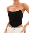 thumbnail image 1 of YouLoveIt Women's Strapless Bustier Corset Ladies Crop Tube Top Off Shoulder Push Up Corsets Slim Crop Tops Backless Bodyshaper for Women, 1 of 8