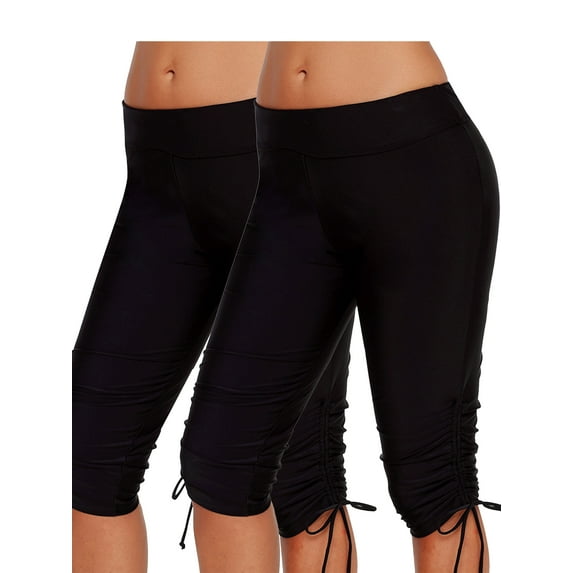 YouLoveIt Women's Swim Pants Womens Long Boardshort Swim Bottom Swim Pants Ladies Beach Pants Sport Swim Bottoms Pants Swimwear Rash Guard