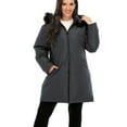 thumbnail image 1 of YouLoveIt Women's Winter Long Coat Down Jackets Zipper Up Puffer Down Jackets Coats Outwear Long Puffer Hooded Coat Windproof Coat Faux Fur Collar Down Jackets Packable Hooded Jacket, 1 of 8