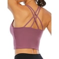 thumbnail image 1 of YouLoveIt Women's Yoga Vest Sleeveless T-Shirt Longline Sports Bras Camisoles Crop Tank Tops Active Wear Tops Camisoles Padded Running Camis Vest Cross Back Yoga Vest Tops, 1 of 7