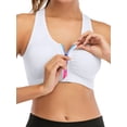 thumbnail image 1 of YouLoveIt Women's Zip Front Sports Bra Yoga Sports Bras Women Workout Bra Tops Zipper Padded Racerback Workout Gym Yoga Bras Zip Front Closure Sports Bra, 1 of 8
