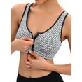 thumbnail image 1 of YouLoveIt Women's Zipfront Racerback Sports Bra High Impact Support Tank Tops Breathable Workout Yoga Bras Active Yoga Sport Yoga Bra Running Gym Yoga Bras, 1 of 7