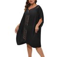 thumbnail image 1 of YouLoveIt Womens Bathing Suit Cover Ups V Neck for Women Hollow out Crochet Cover up Beach Coverup Swimsuits Dress, 1 of 4