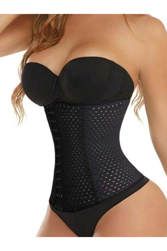 Womens Body Shaper Sweat Corset Slimming Sweat Belt Body Shaper Cincher Tummy Slimmer Nipper Girdle Shapewear for Workout Fitness