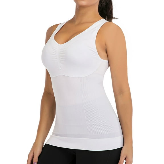 YouLoveIt Womens Shapewear Tank Top Firm Control Wirefree Waist Trainer Shapewear Tummy Control Cami Shaper Cami Shaper Vest M-3XL
