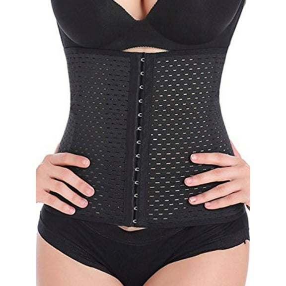 YouLoveIt Womens Sweat Waist Trainer Corset Shapewear Trimmer Belt Waist Training Tummy Cincher Corset Slim Waistline Body Shaper Girdle Shapewear
