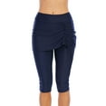 thumbnail image 1 of YouLoveIt Womens Swimwear Bottoms Swim Skirts Knee Length Swim Shorts Pants Swim Pants for Women High Waisted Swim Capris Swim Shorts Swimming Leggings, 1 of 7