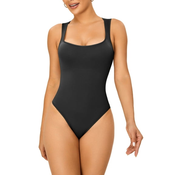 YouLoveIt Womens' Waist Trainer Seamless Tummy Control One Piece Shapewear Bodysuit Tank Tops Women Vest Body Shaper Tank Tops Butt Lift Underwear Body Corset