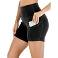 thumbnail image 1 of YouLoveIt Womens Yoga Shorts Butt Lifting Yoga Shorts High Waist Tummy Control Yoga Leggings Solid Color Yoga Running Shorts Yoga Short Leggings Stretch Ruched Hot Shorts with Pockets, 1 of 6