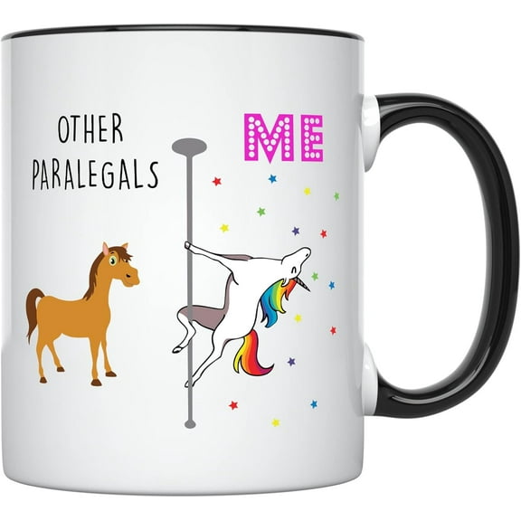 YouNique Designs CNA Mug, 11 Ounces, White, Unicorn Mug, Certified Nursing Assistant Gifts for Women, CNA Week Gifts (Black Handle)