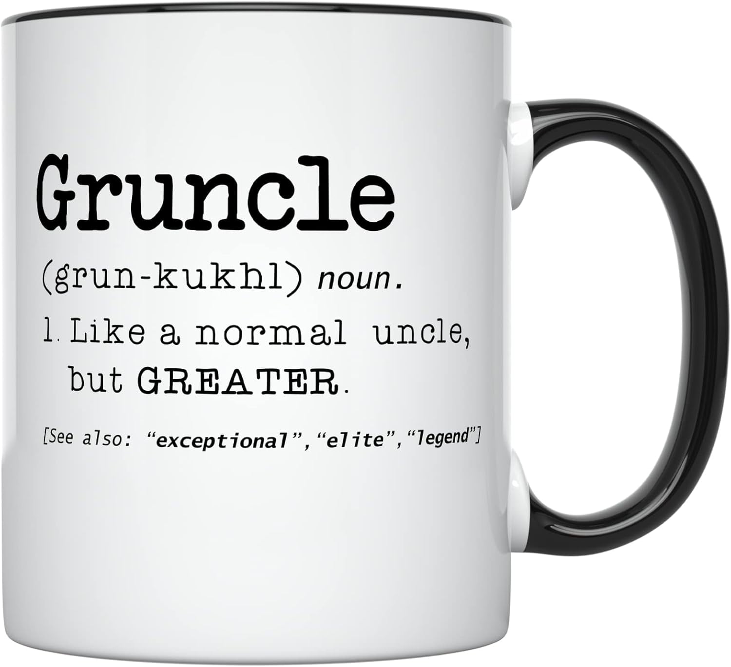 YouNique Designs Gruncle Uncle Mug, 11 Ounces, Funny Uncle Cup From ...