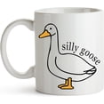 thumbnail image 1 of YouNique Designs Silly Goose On The Loose Coffee Mug, 11 Oz, Dad Gifts From Daughter, White Elephant Gifts for Adults, Unique Gifts for Men Who Have Everything, Gag Gifts for Men (Black Handle), 1 of 5