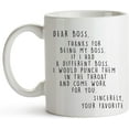 thumbnail image 1 of YouNique Designs Worlds Best Boss Mug, 11 Ounces, Best Boss Gifts For Men, Funny Boss Gifts, Best Boss Mug, Boss Lady Mug, Boss Coffee Mug, Best Boss Ever Mug, Boss Mugs For Men Women (Black Handle), 1 of 5