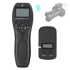 YouPro MC-292 DC2 Wireless Timing Shutter Remote Control for Nikon Z6 Z7 D7500 D750 D7200 DSLR Cameras, 2.4G FSK System 32 Channels, 80m Range, Includes AAA Batteries