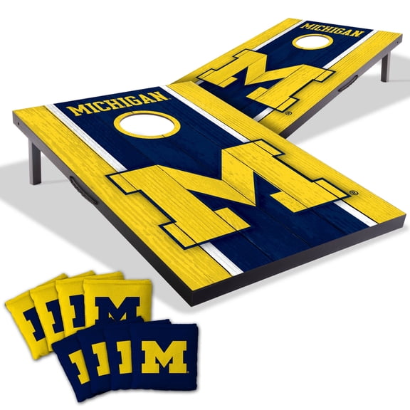 YouTheFan NCAA Michigan Wolverines 2' x 3' MDF Cornhole Game