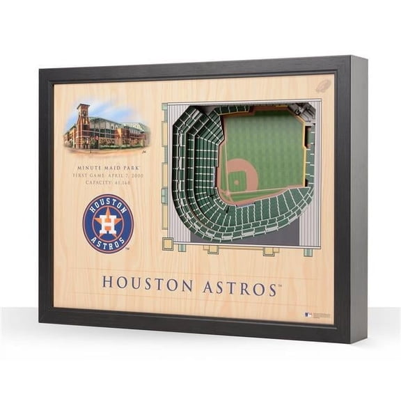 YouTheFan MLB Houston Astros 25-layer Stadiumview Wall Art
