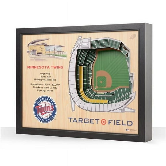 Minnesota Twins 25.5" x 19.5" Target Field Stadium Views Wall Art