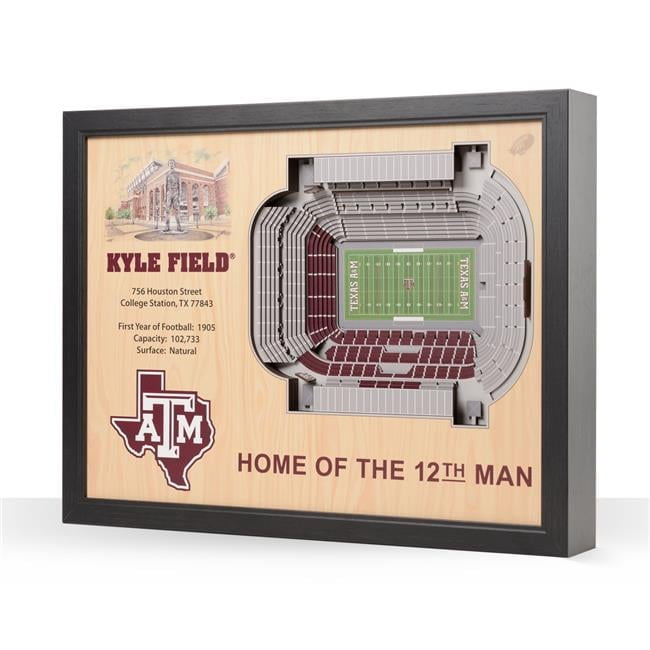 IDNA Texas A&M Aggies 25.5" x 19.5" Kyle Field Stadium Views Wall Art