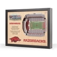 thumbnail image 1 of YouTheFan NCAA Arkansas Razorbacks FB 25-Layer Stadiumview Wall Art, 1 of 5