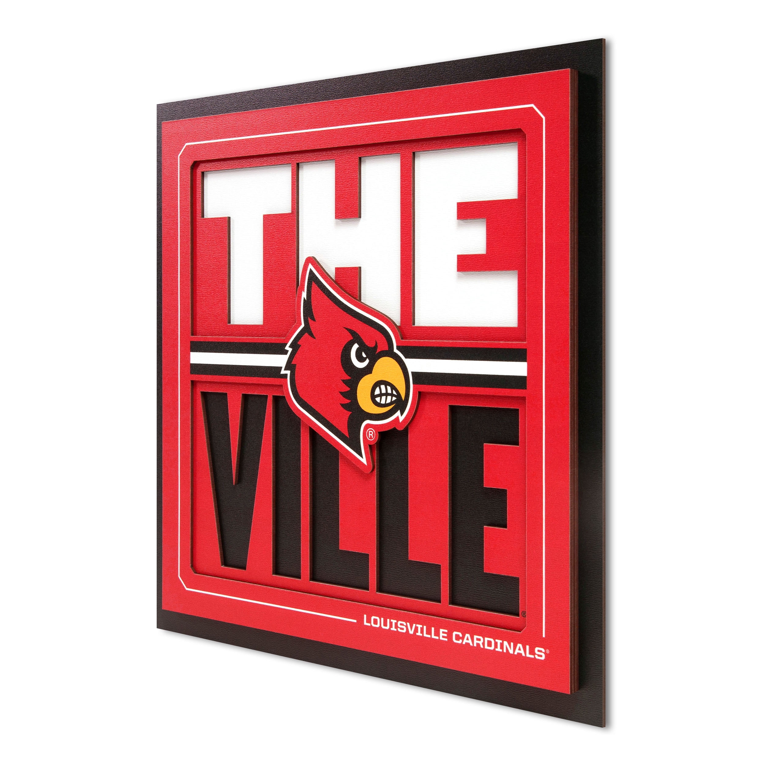 YouTheFan NCAA Louisville Cardinals Slogan Series 3D Wall Art