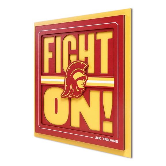 YouTheFan NCAA USC Trojans Slogan Series 3D Wall Art