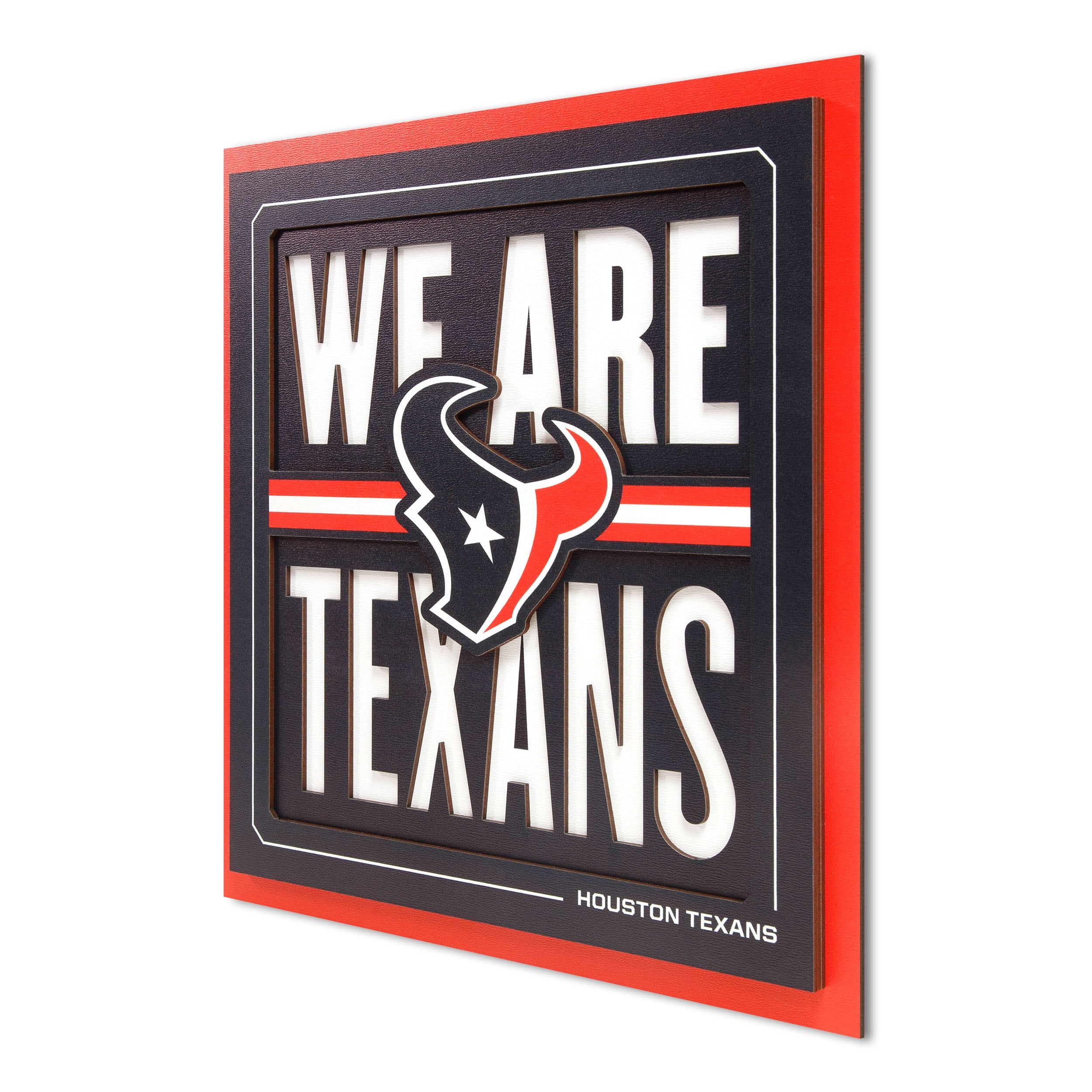 IDNA Houston Texans 12" x 12" Slogan Series 3D Wall Art