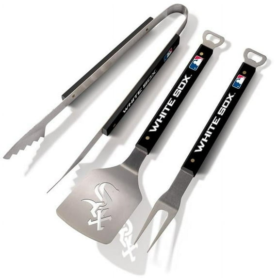YouTheFan 5020421 Chicago White Sox Spirit Series 3 Piece BBQ Set
