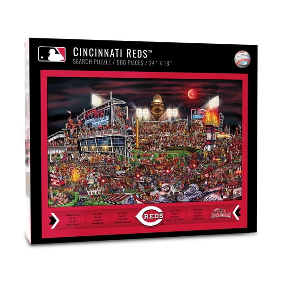 YouTheFan 5021213 Cincinnati Reds Joe Journeyman Puzzle - 500 Piece
